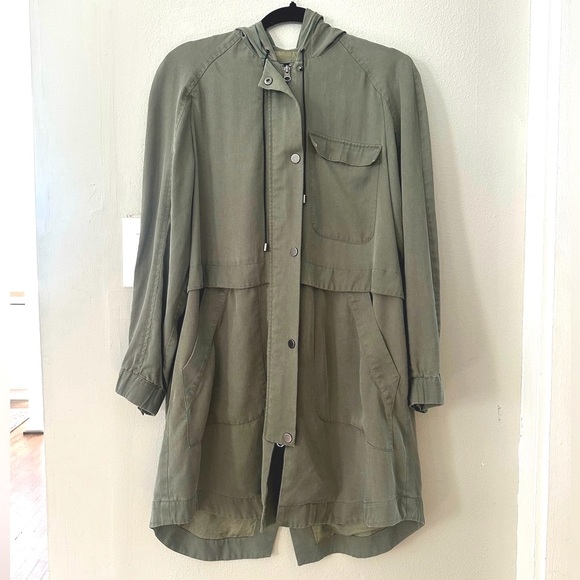 French Connection hooded casual trench jacket - Picture 1 of 4